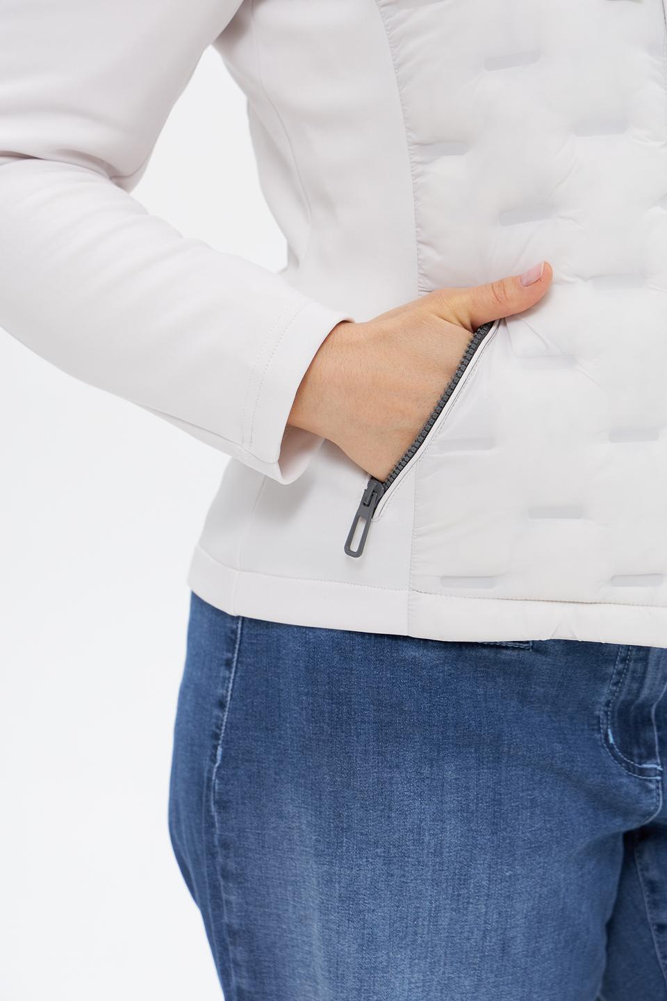 Жакет Rabe collection стеганый светло-серый