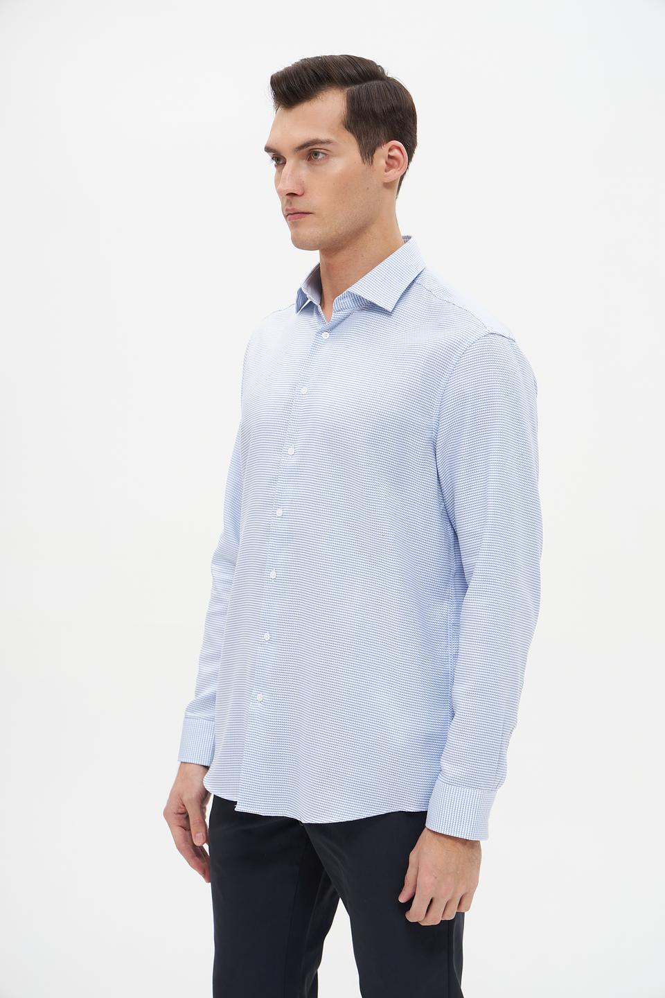 Рубашка дл Seidensticker в полоску голубой