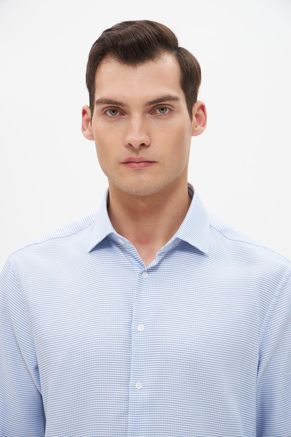 Рубашка дл Seidensticker в полоску голубой