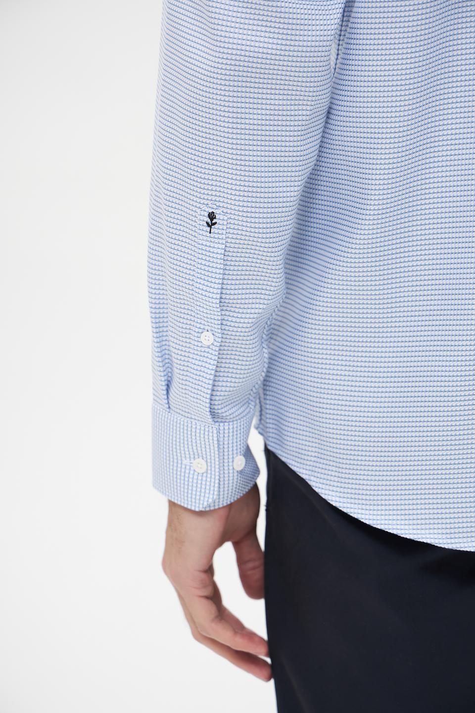 Рубашка дл Seidensticker в полоску голубой