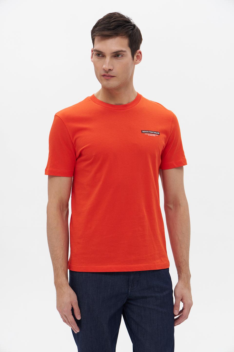 Футболка Tom Tailor denim оранжевая