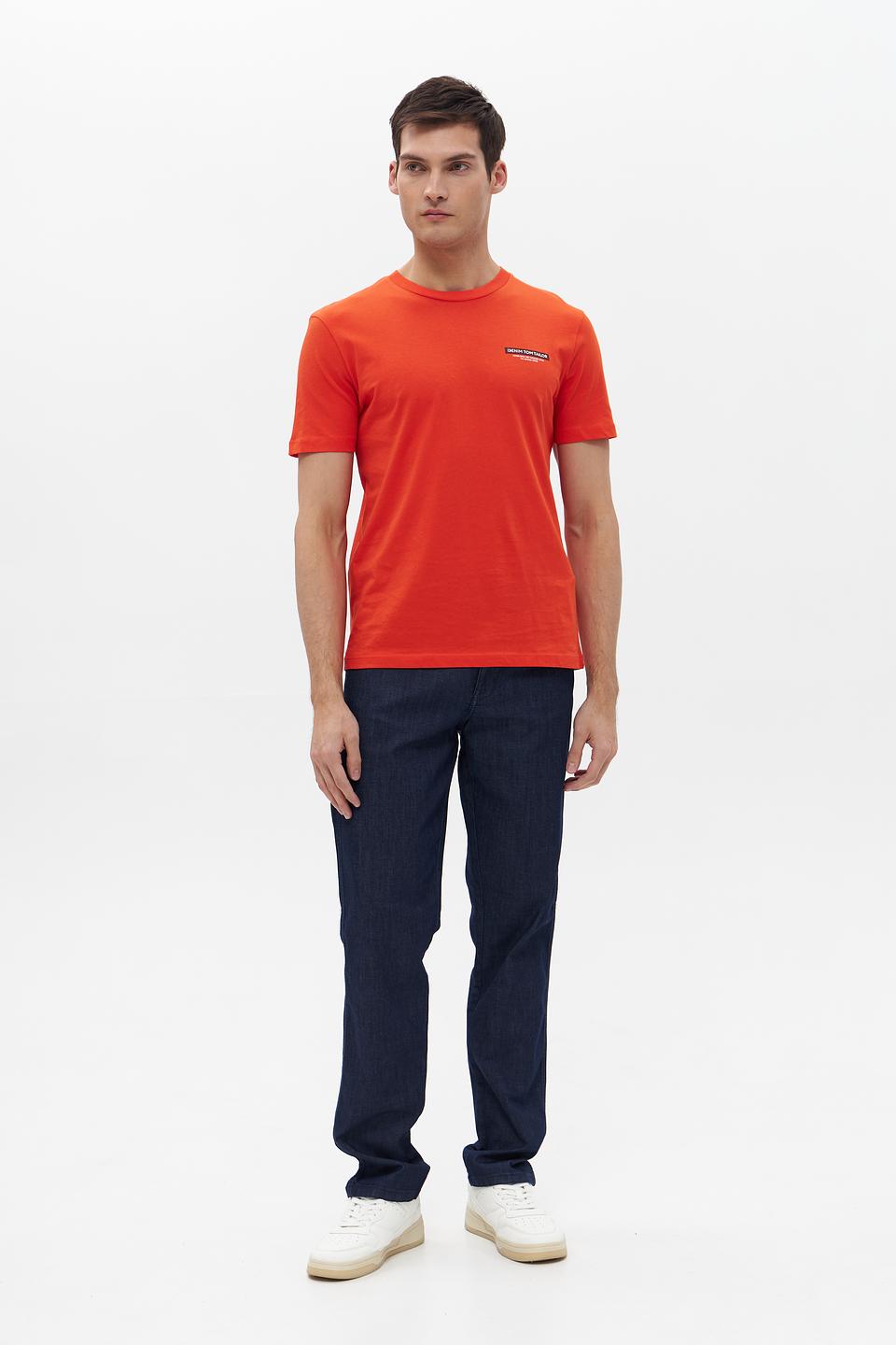 Футболка Tom Tailor denim оранжевая