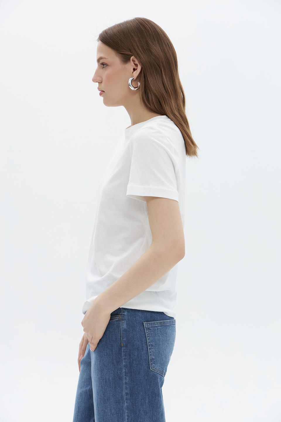 Футболка Tom Tailor женская белая с логотипом