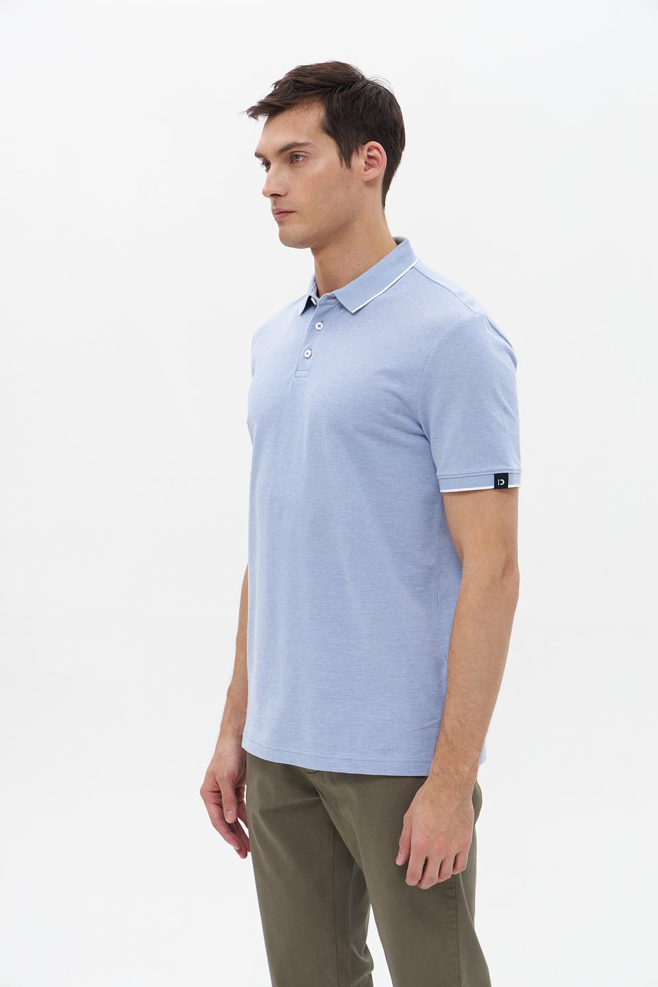 Поло Tom Tailor denim голубое