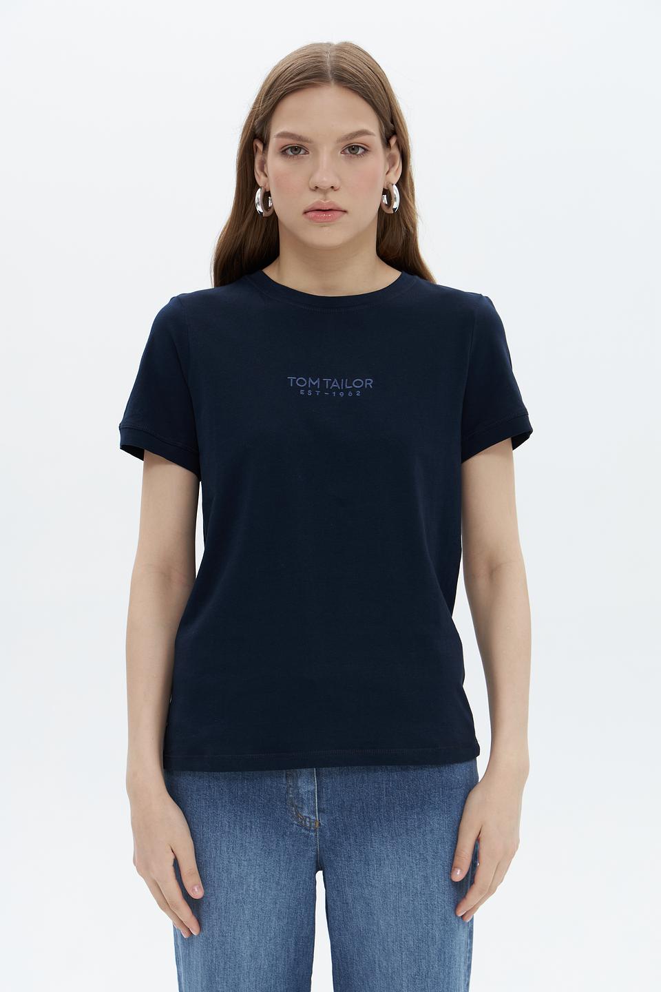 Футболка Tom Tailor темно-синяя
