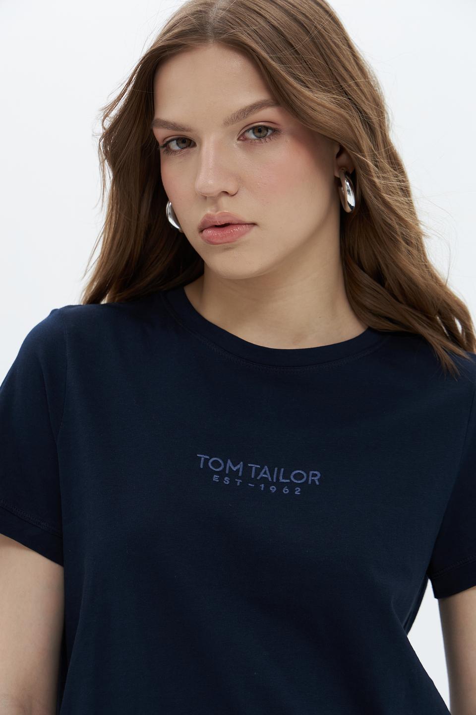 Футболка Tom Tailor темно-синяя