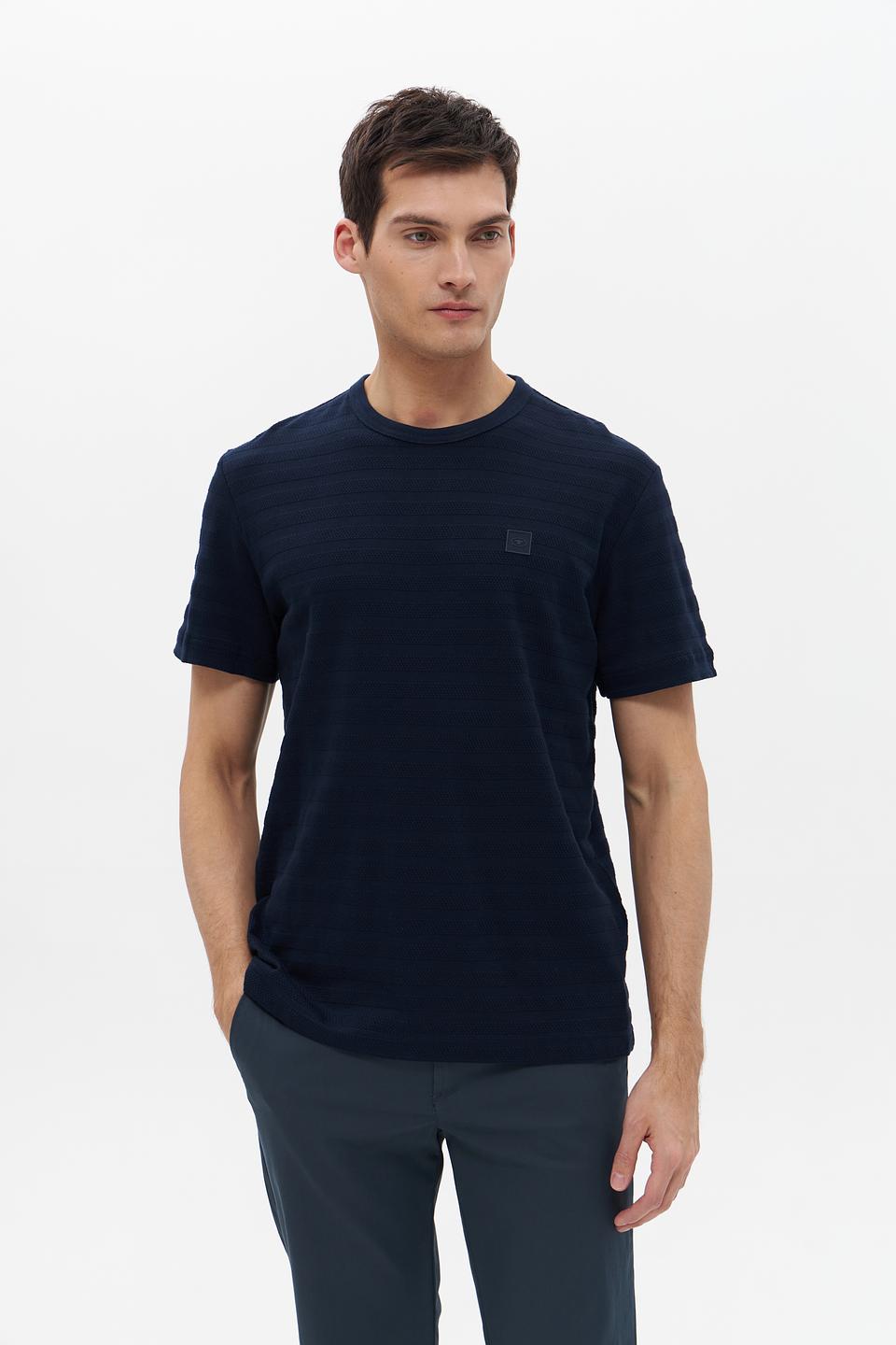 Футболка Tom Tailor полоска тёмно-синяя