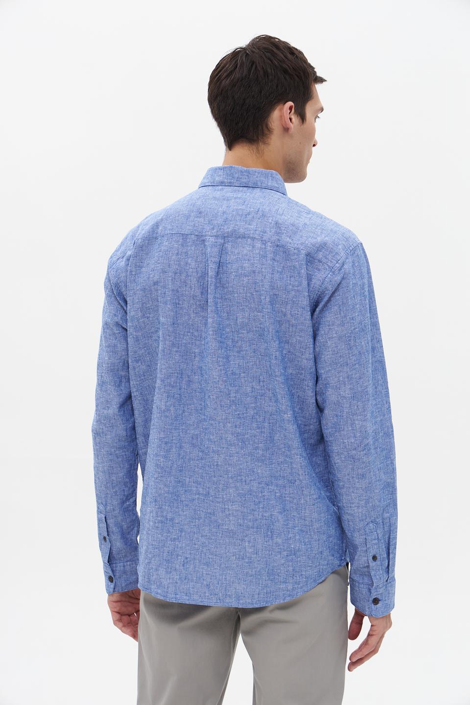 Рубашка дл Tom Tailor denim голубая