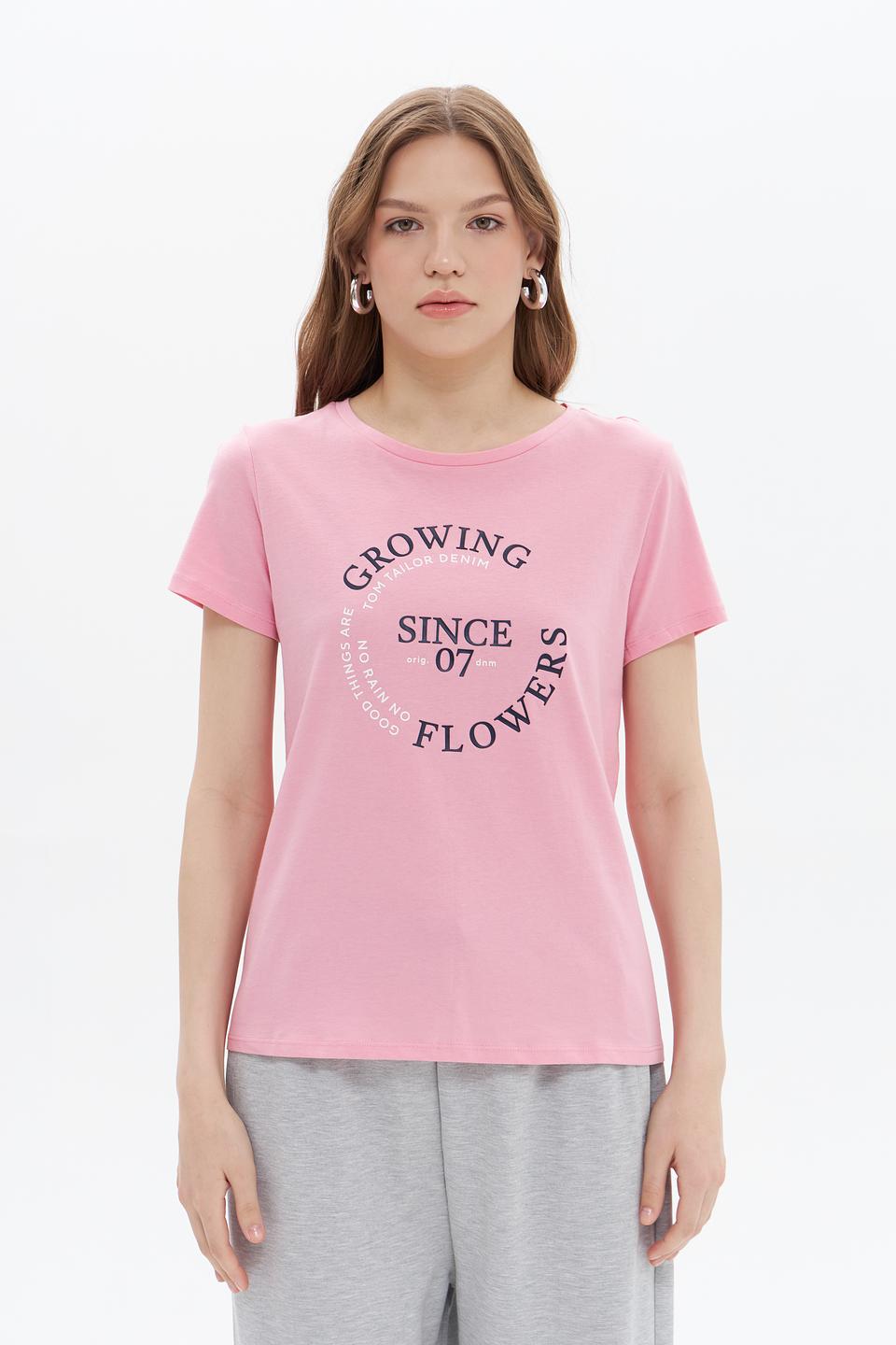 Футболка Tom Tailor denim розовый