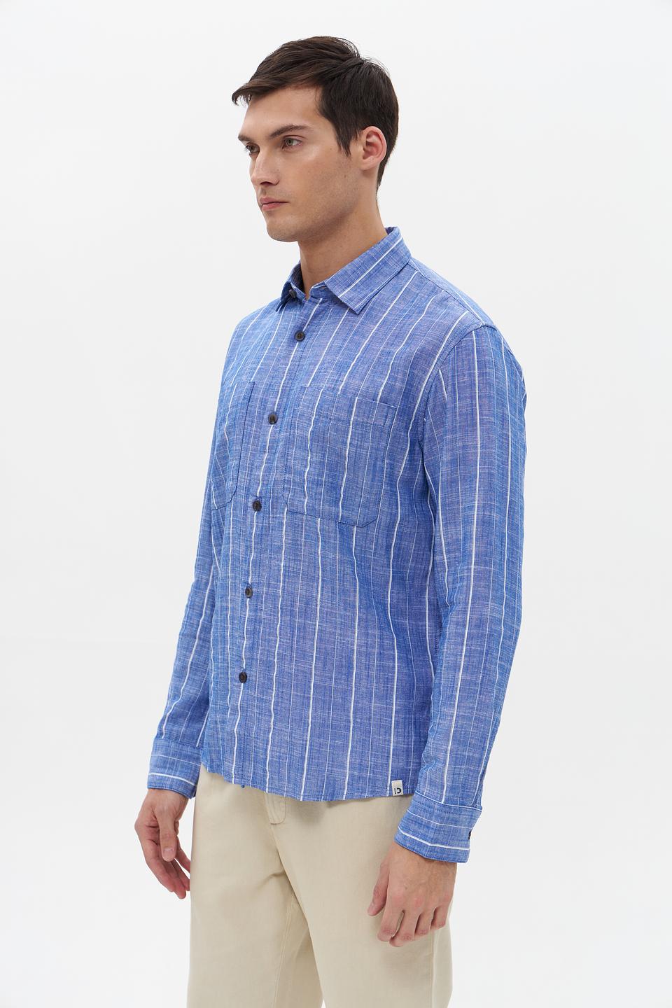 Рубашка Tom Tailor denim голубая