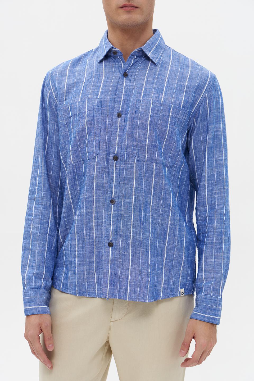 Рубашка Tom Tailor denim голубая