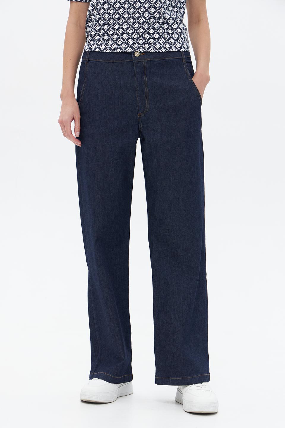 Джинсы прямые MORE and MORE синие