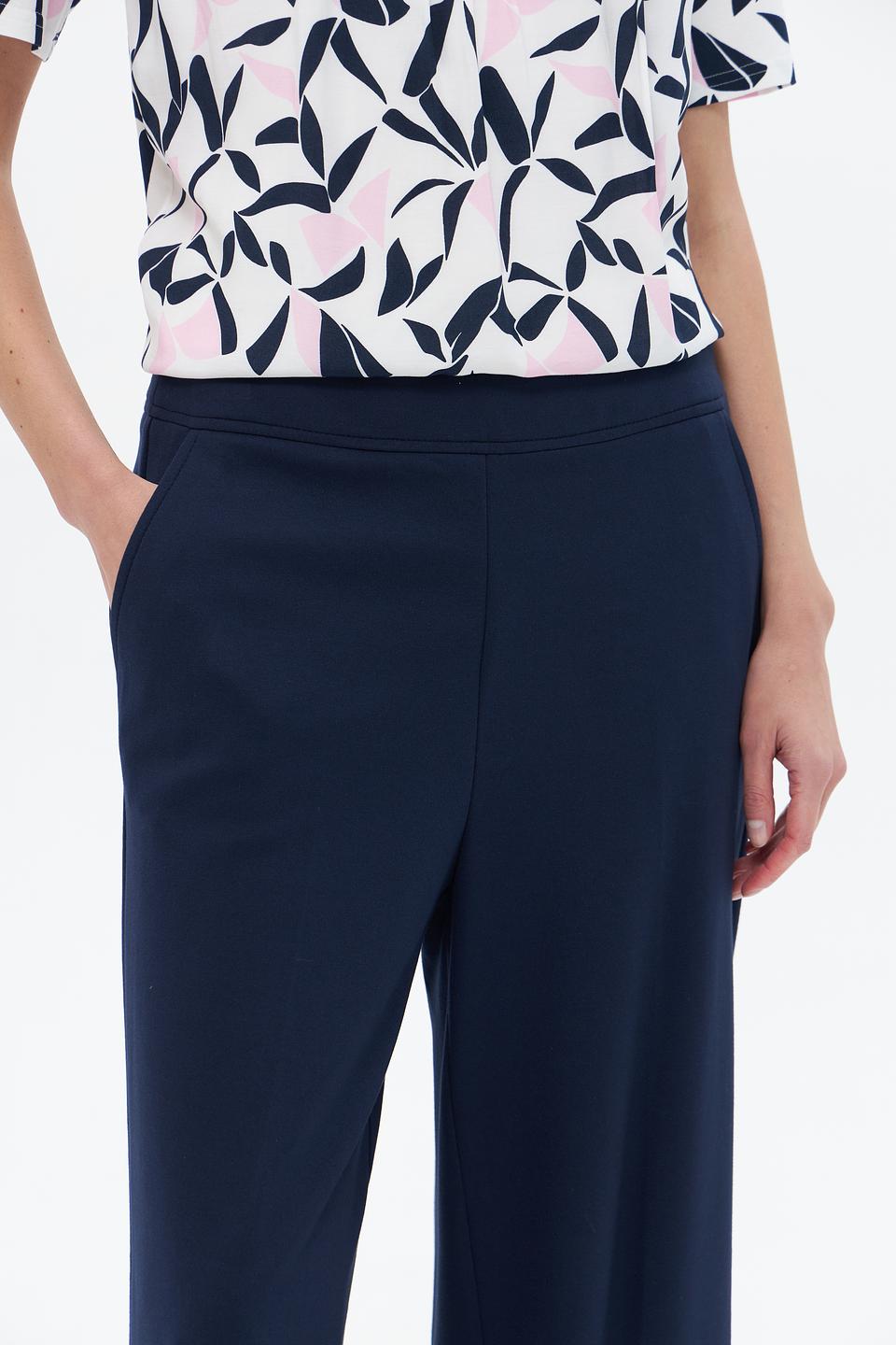 Брюки палаццо MORE and MORE синие