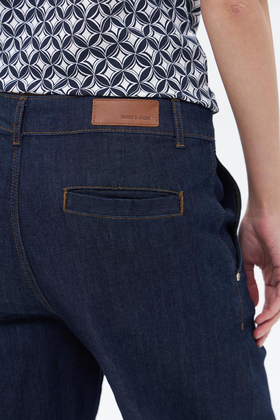 Джинсы прямые MORE and MORE синие