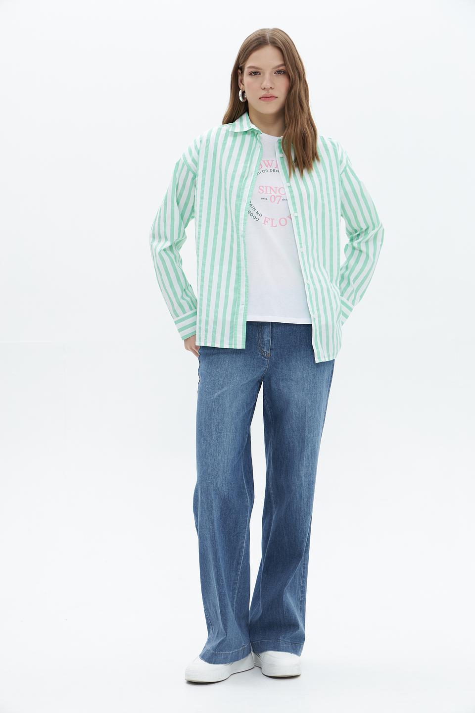 Блуза Broadway в полоску мятный
