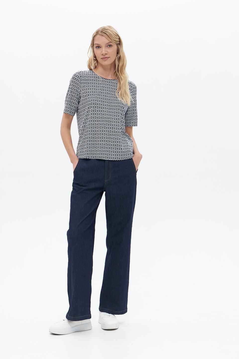 Футболка Frank Walder с геометрическим принтом