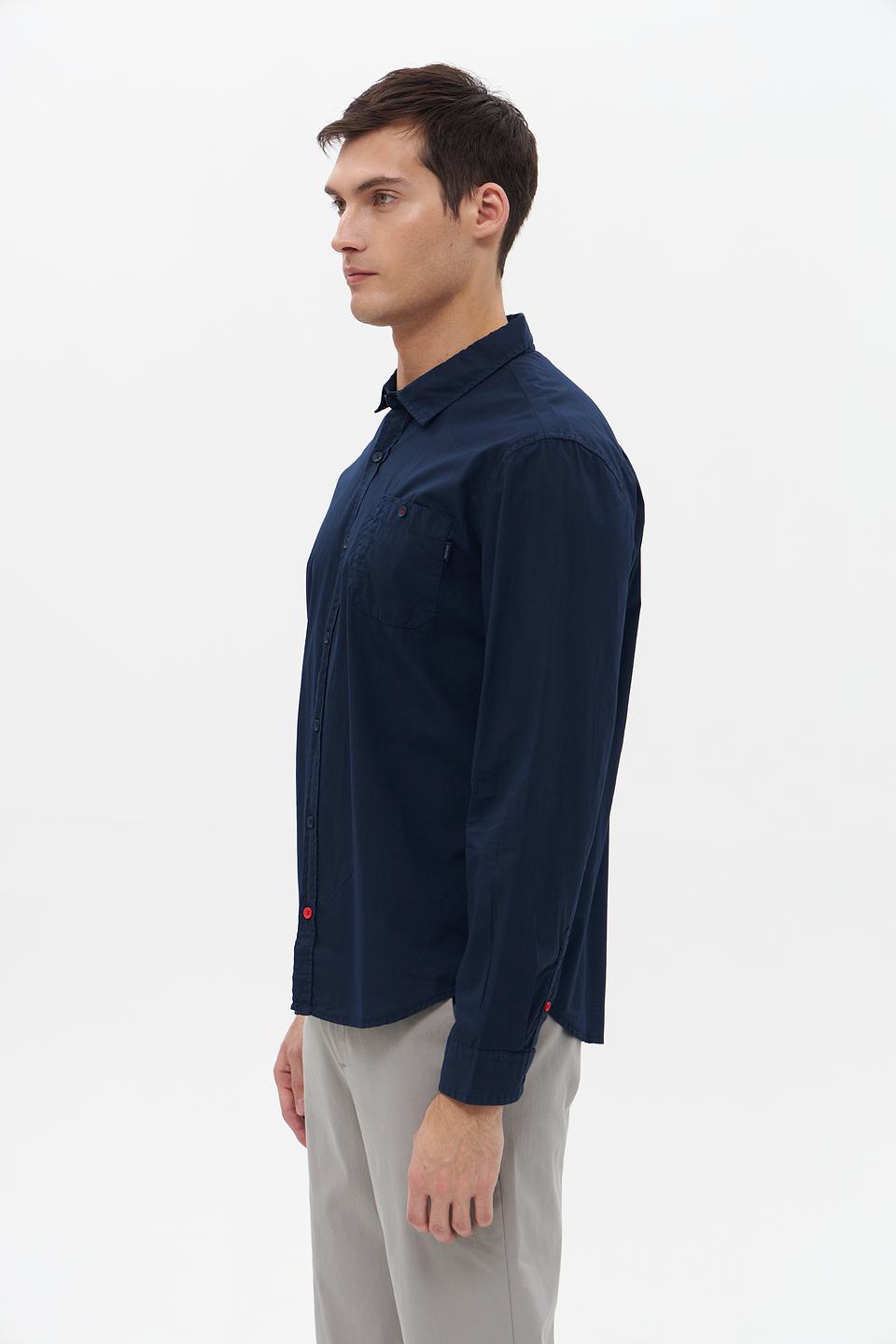 Рубашка Time Zone мужская синяя