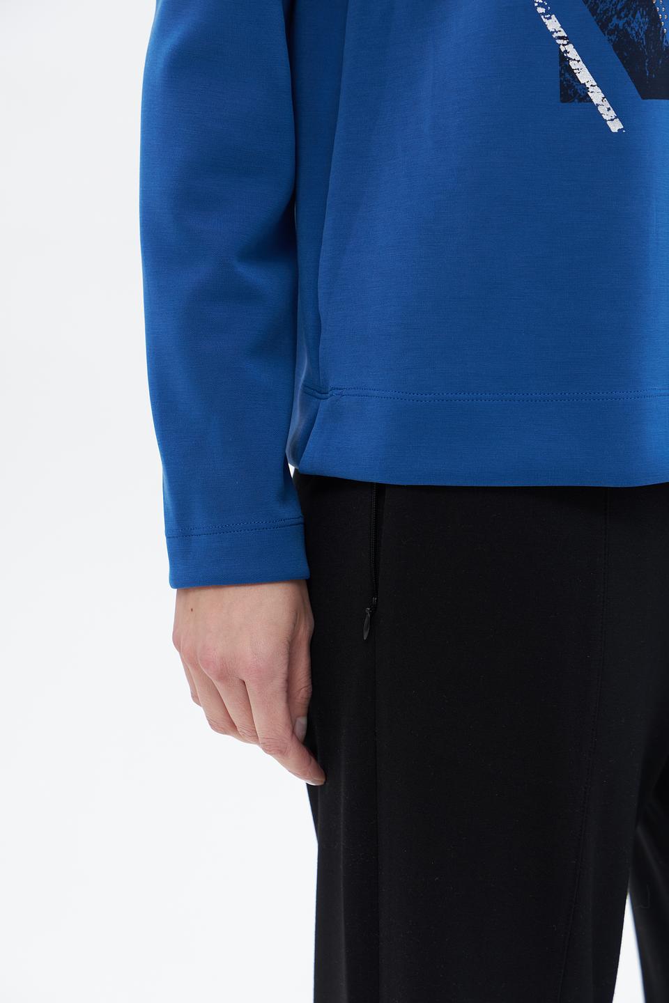 Пуловер Gerry Weber с принтом синий