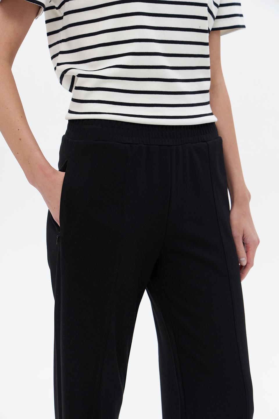 Брюки UNQ женские черные палаццо