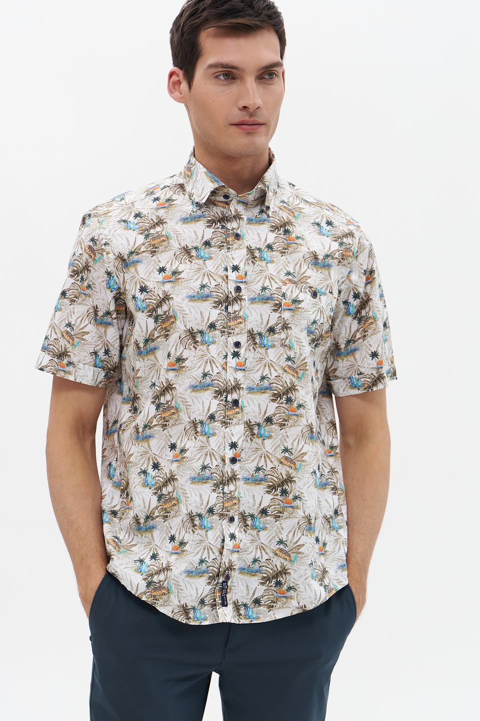 Рубашка кр-рукав Casa Moda с принтом