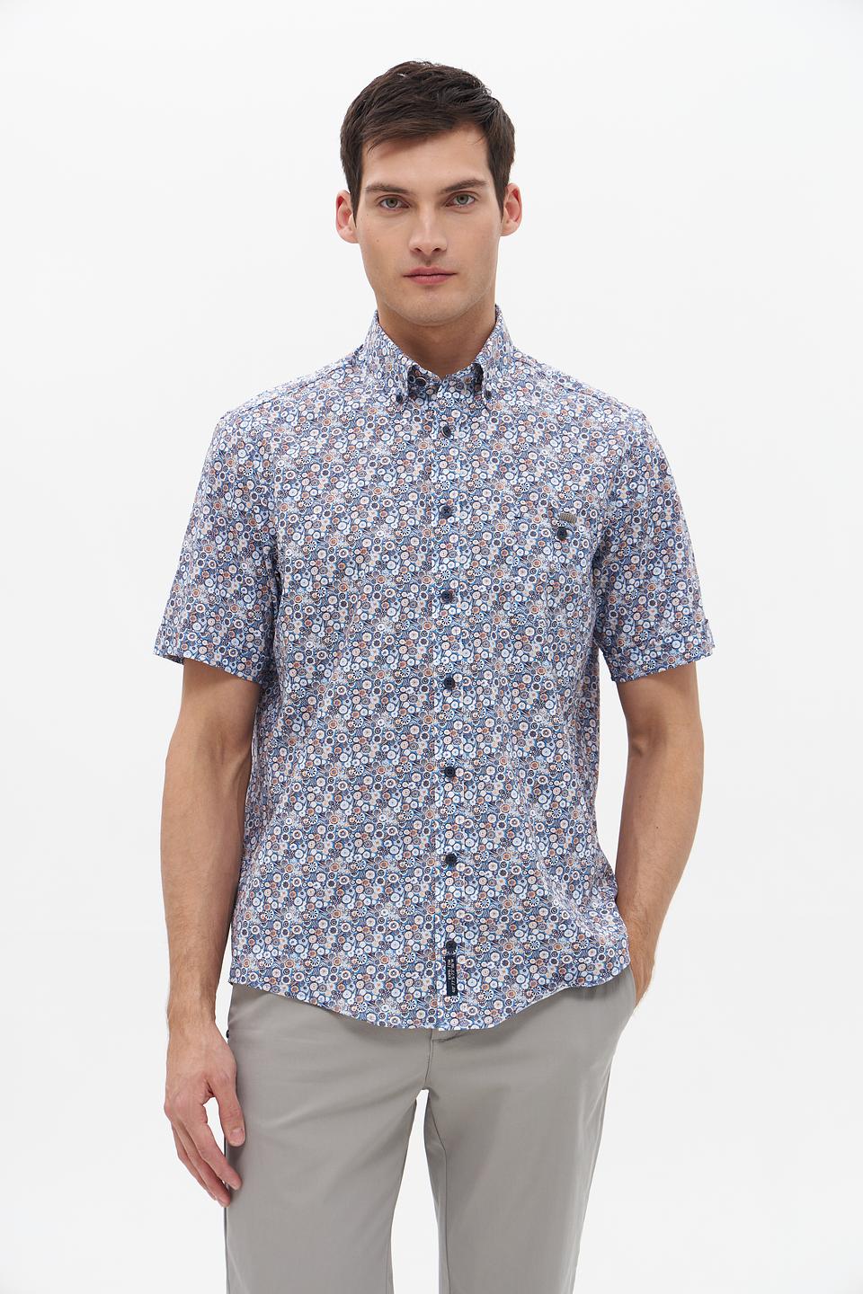 Рубашка кр Casa Moda с принтом