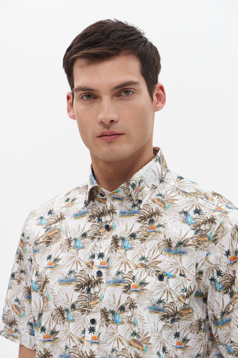 Рубашка кр-рукав Casa Moda с принтом