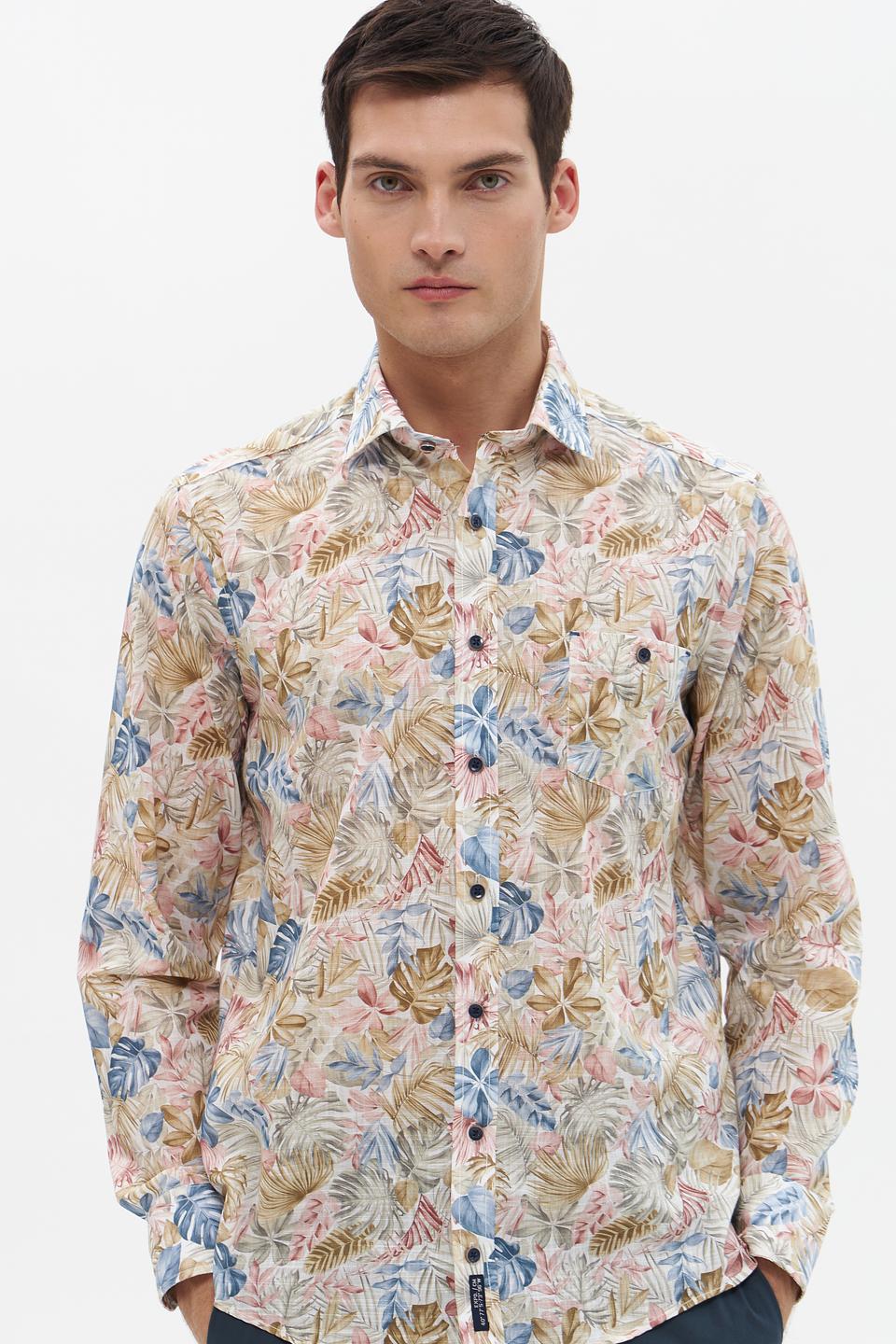 Рубашка Casa Moda с тропическим принтом