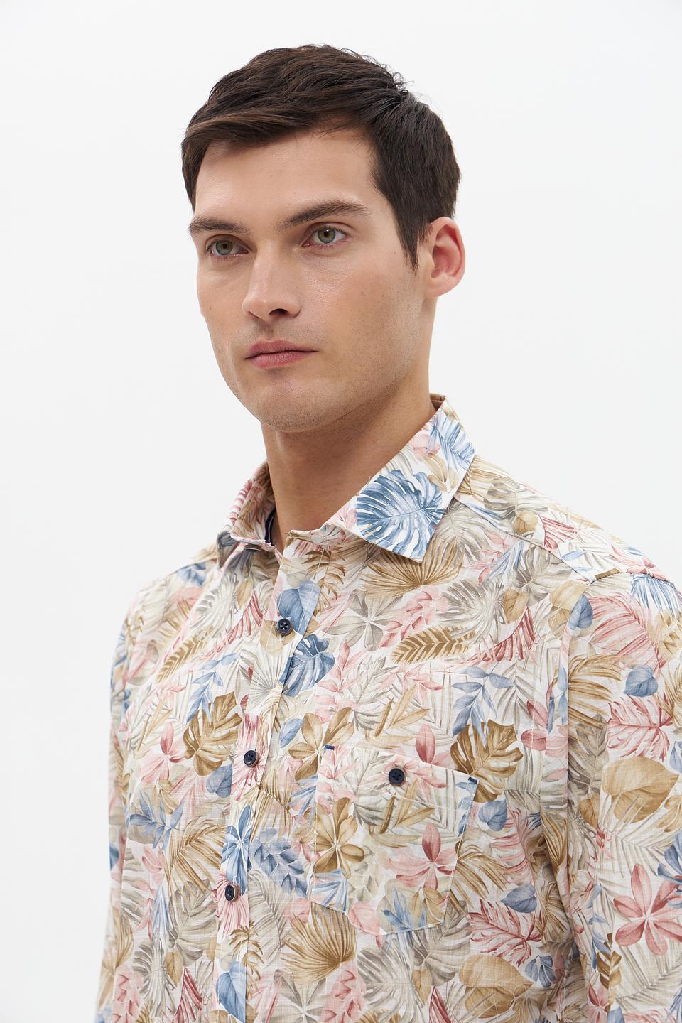 Рубашка Casa Moda с тропическим принтом