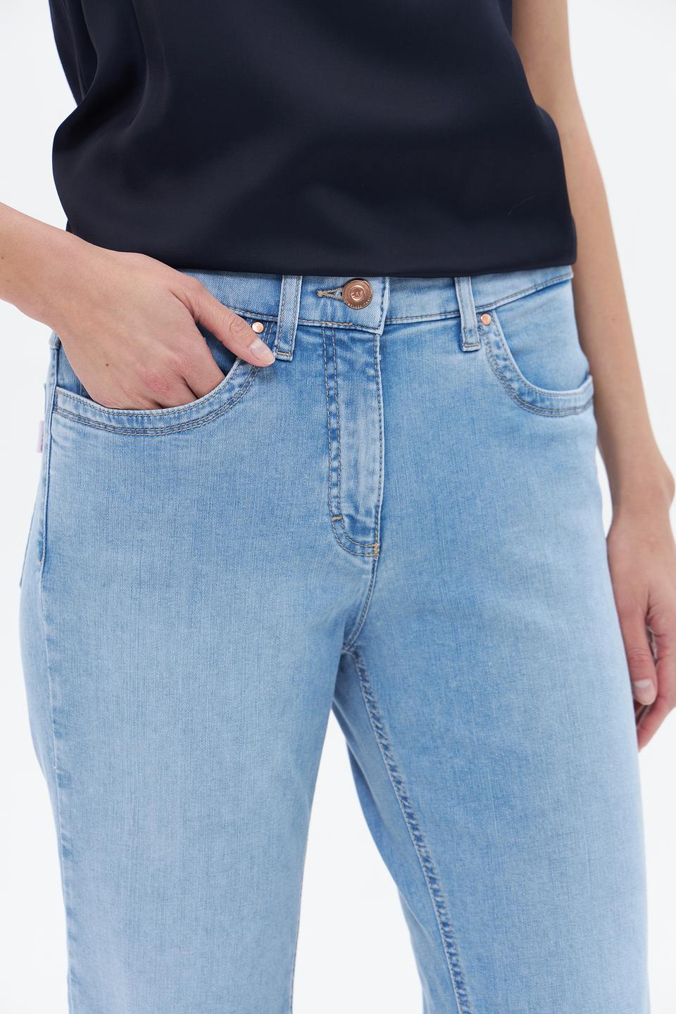 Джинсы ZRS клеш голубые