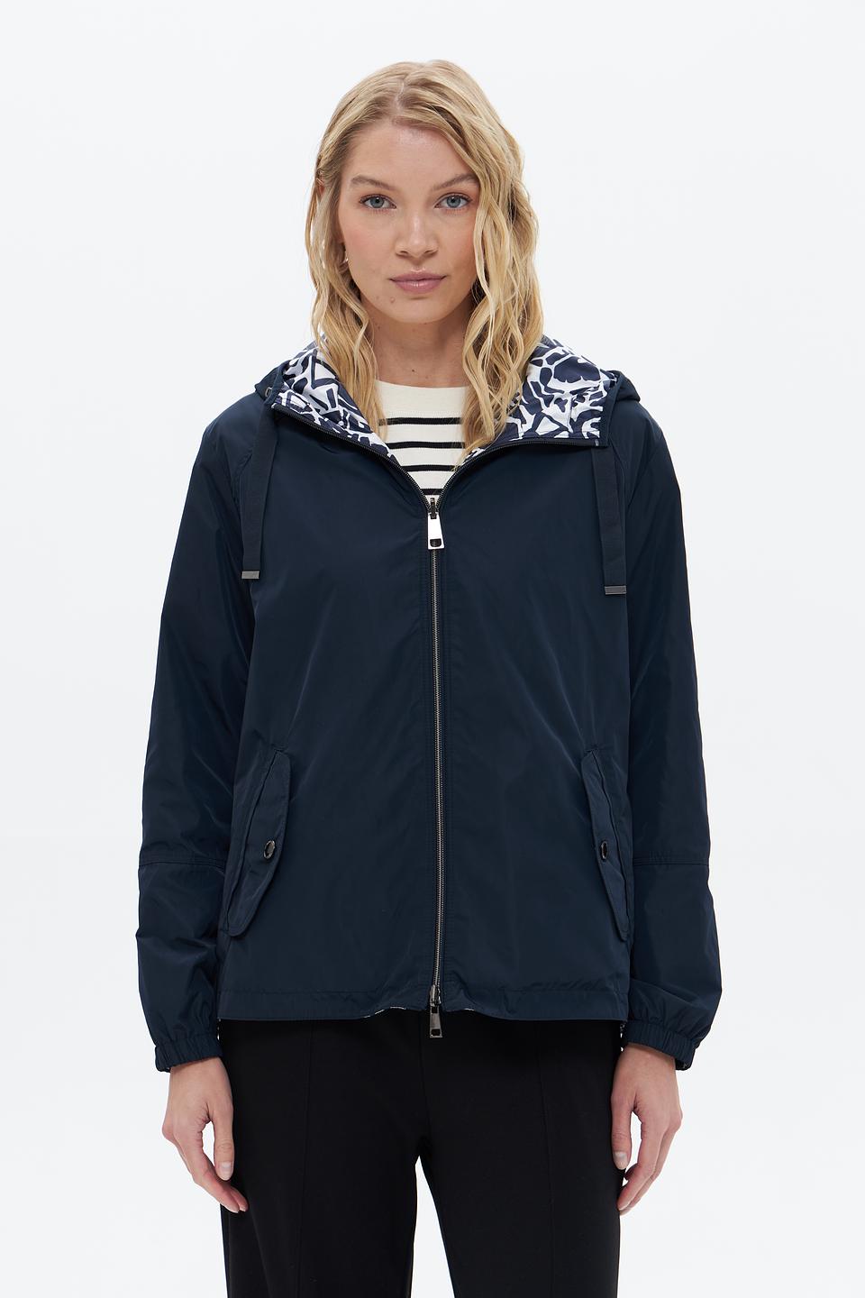 Куртка Lebek с капюшоном синяя