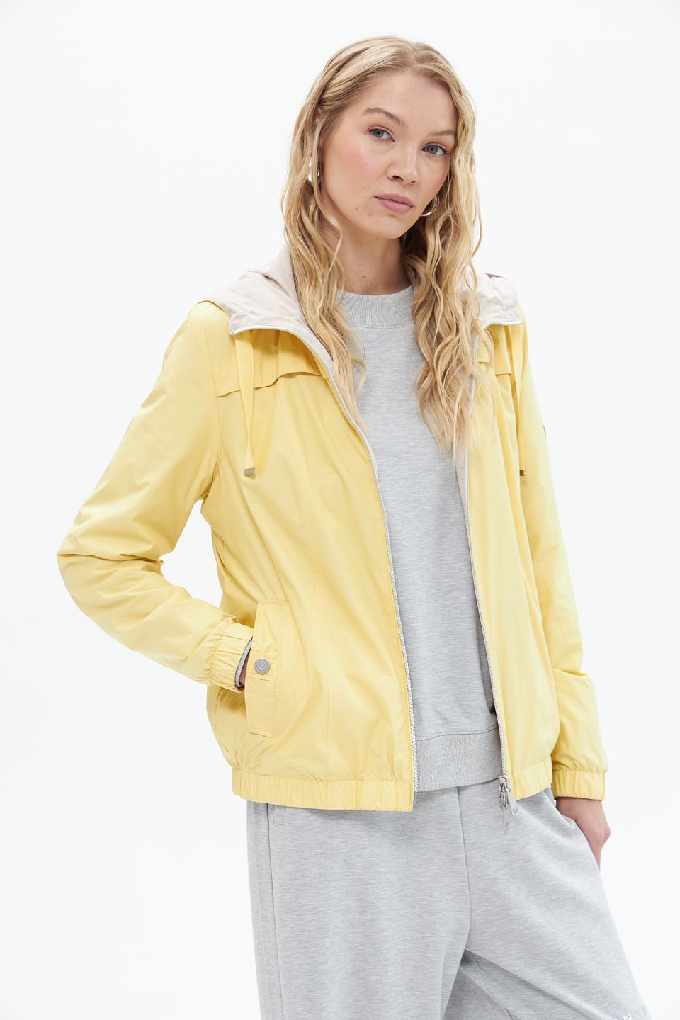 Куртка Lebek с капюшоном жёлтая