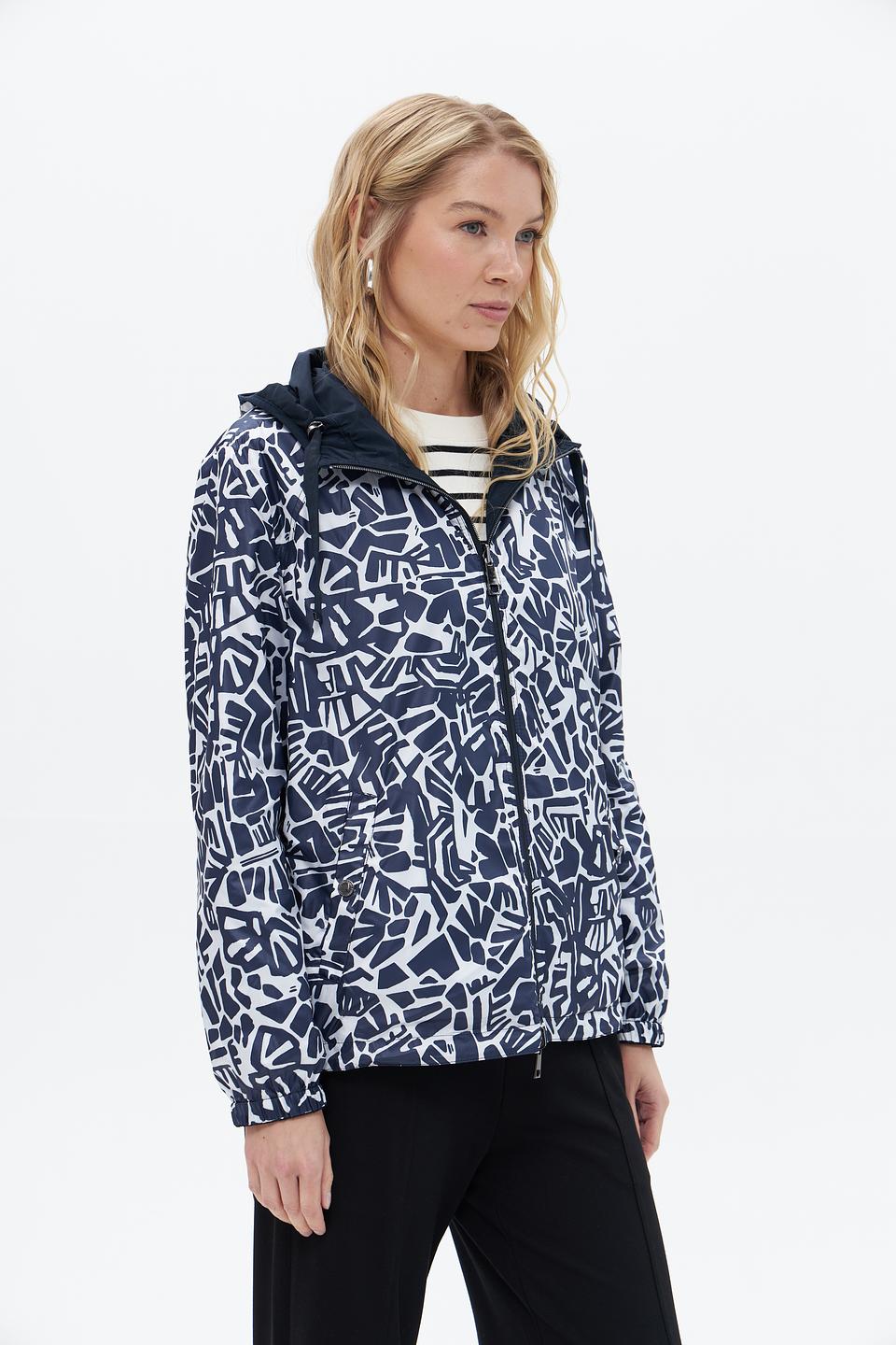 Куртка Lebek с капюшоном синяя