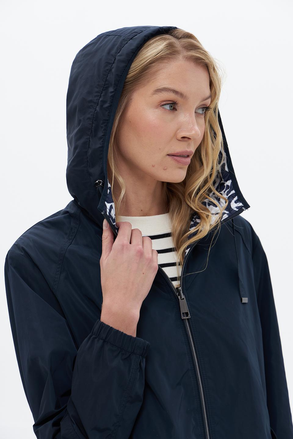 Куртка Lebek с капюшоном синяя