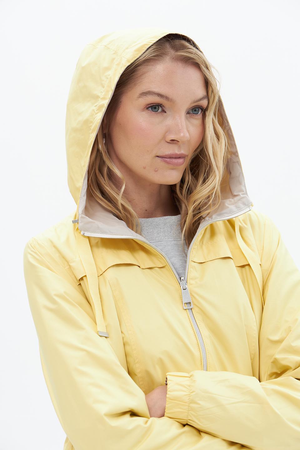 Куртка Lebek с капюшоном жёлтая