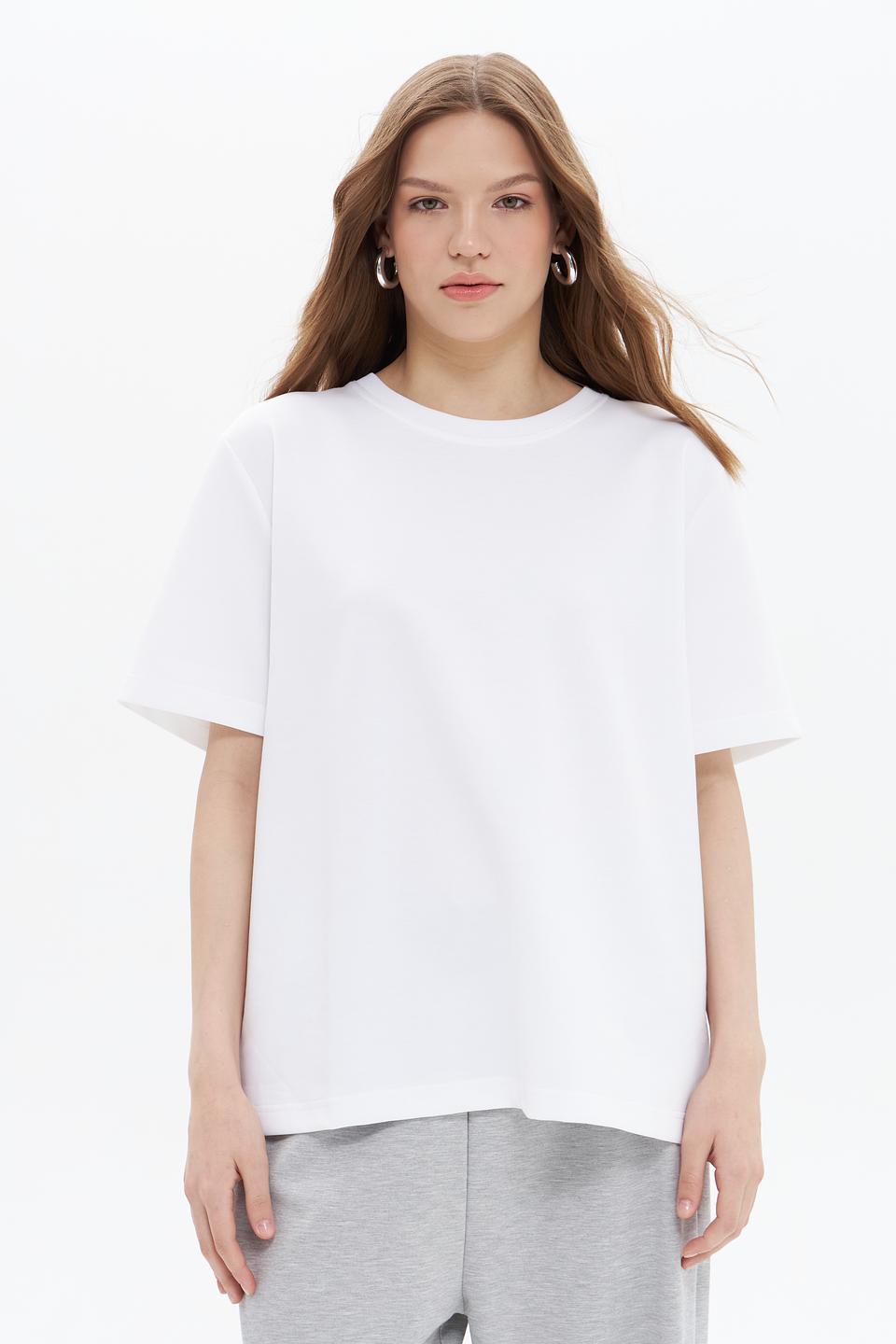 Футболка UNQ женская белая оверсайз