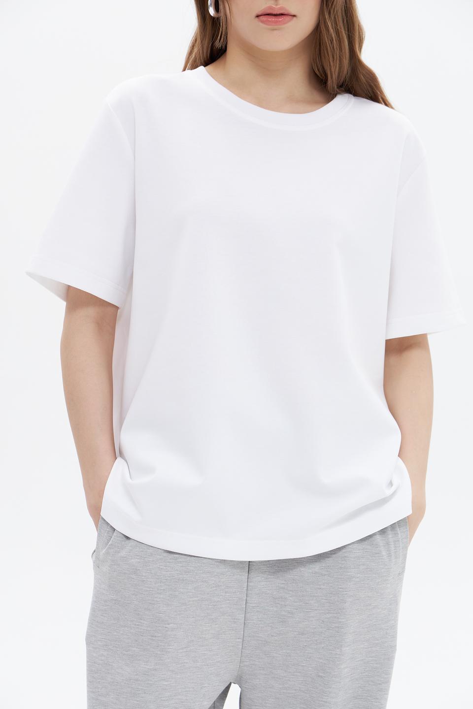 Футболка UNQ женская белая оверсайз