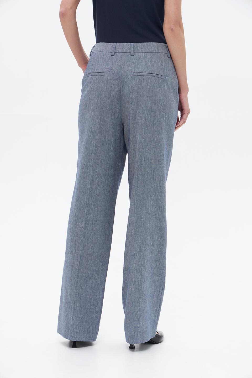 Брюки клёш Oui серые