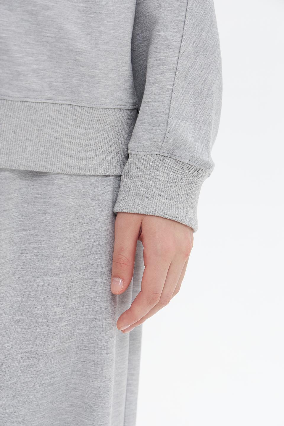 Пуловер UNQ серый оверсайз