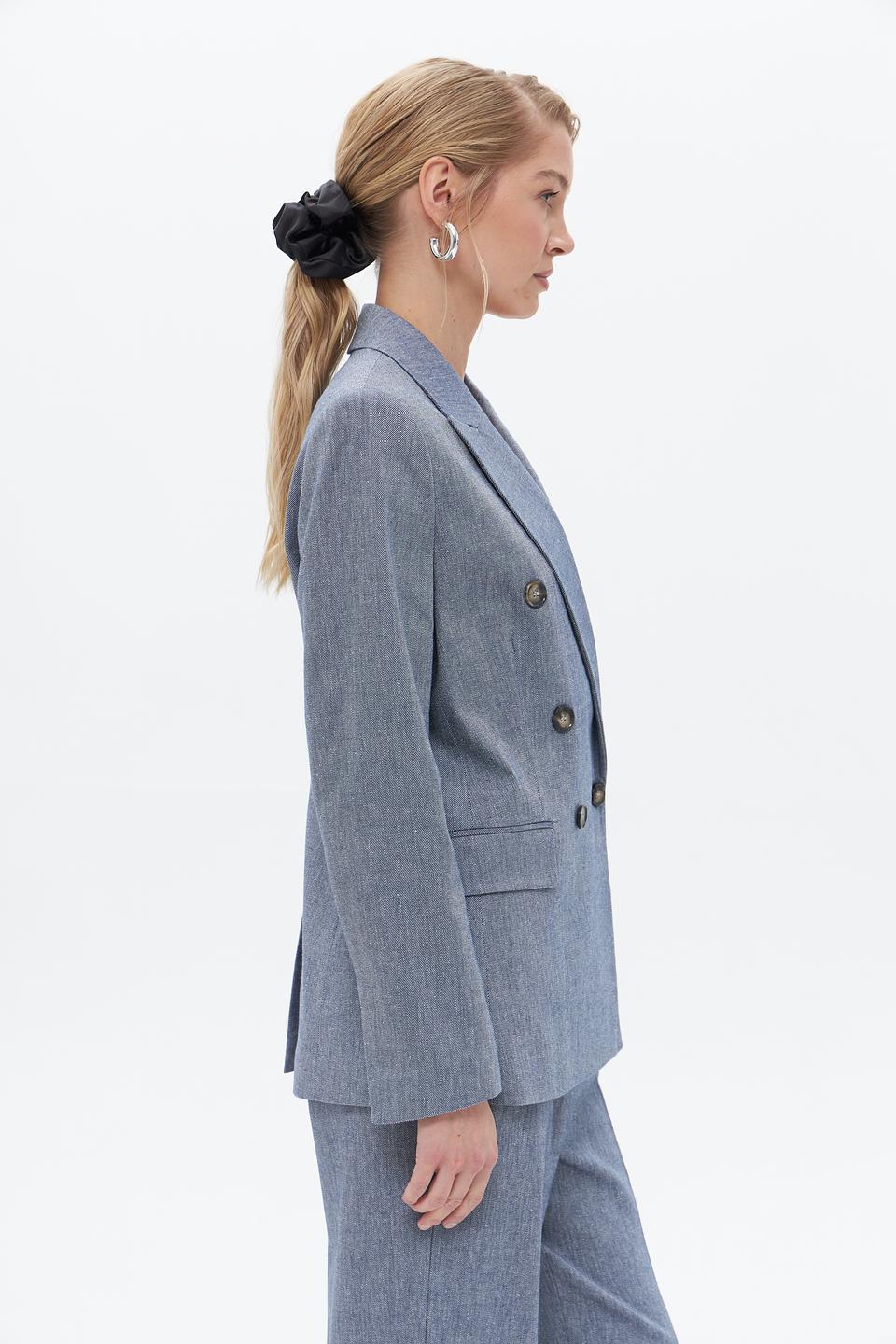 Жакет Oui приталенный серый