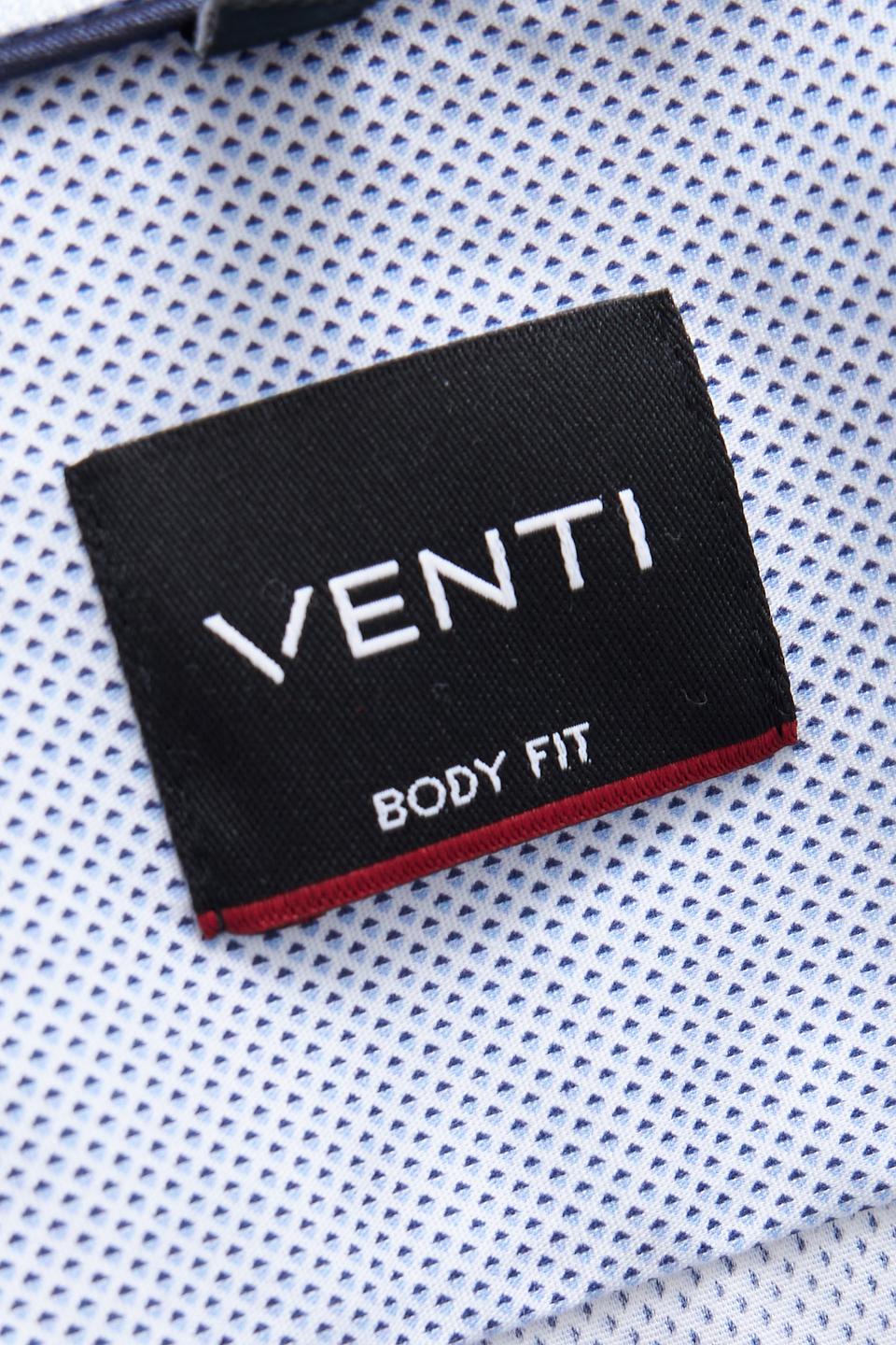 Рубашка Venti мужская голубая в мелкий рисунок