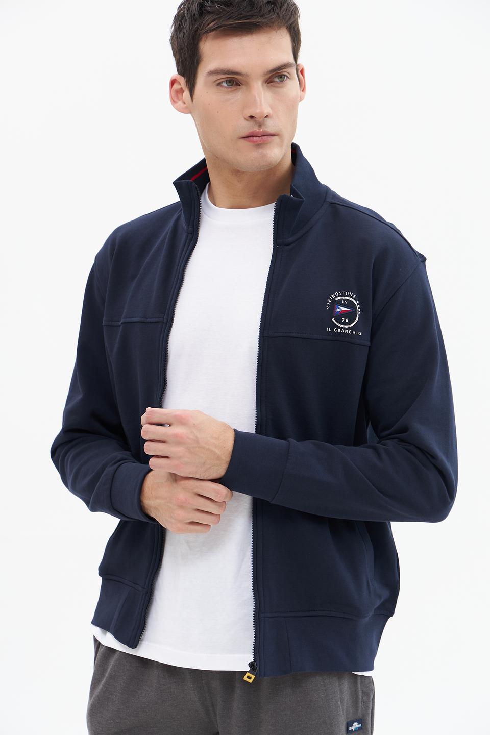 Кардиган Granchio синий с логотипом