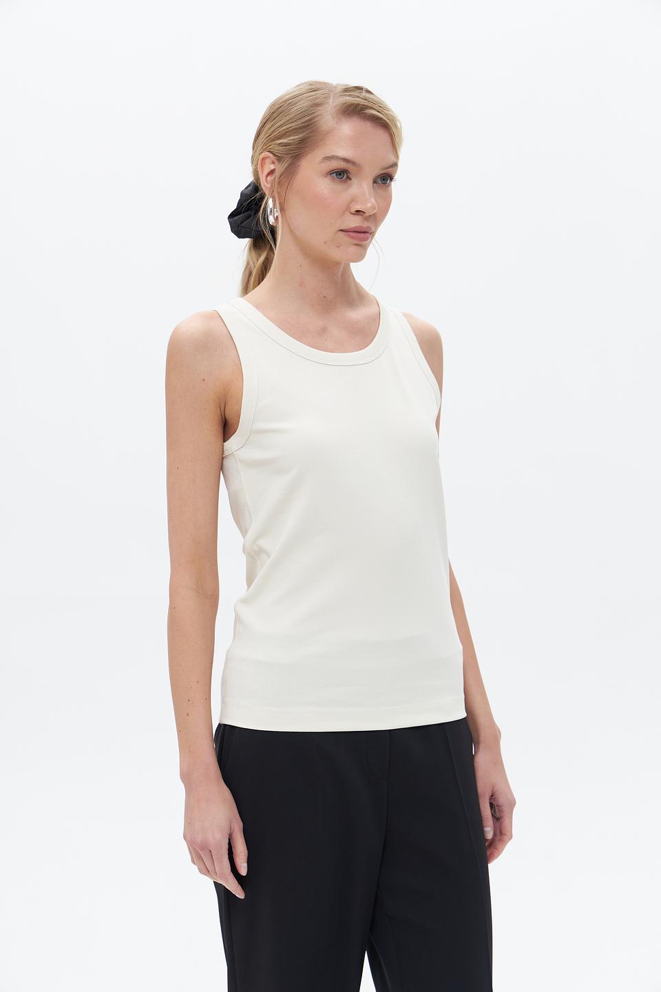 Майка-топ UNQ женская бежевая