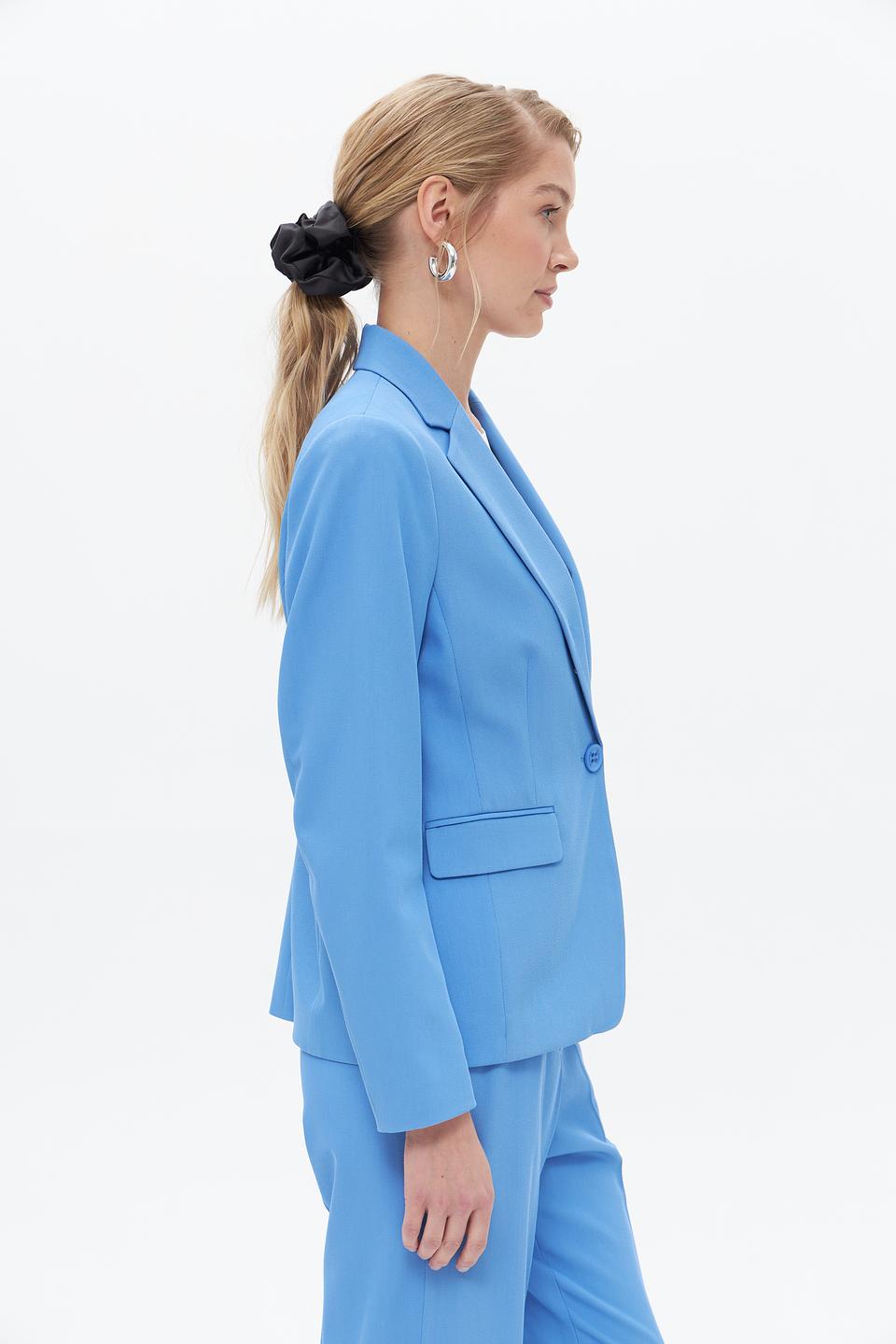 Жакет Bianca голубой приталенный