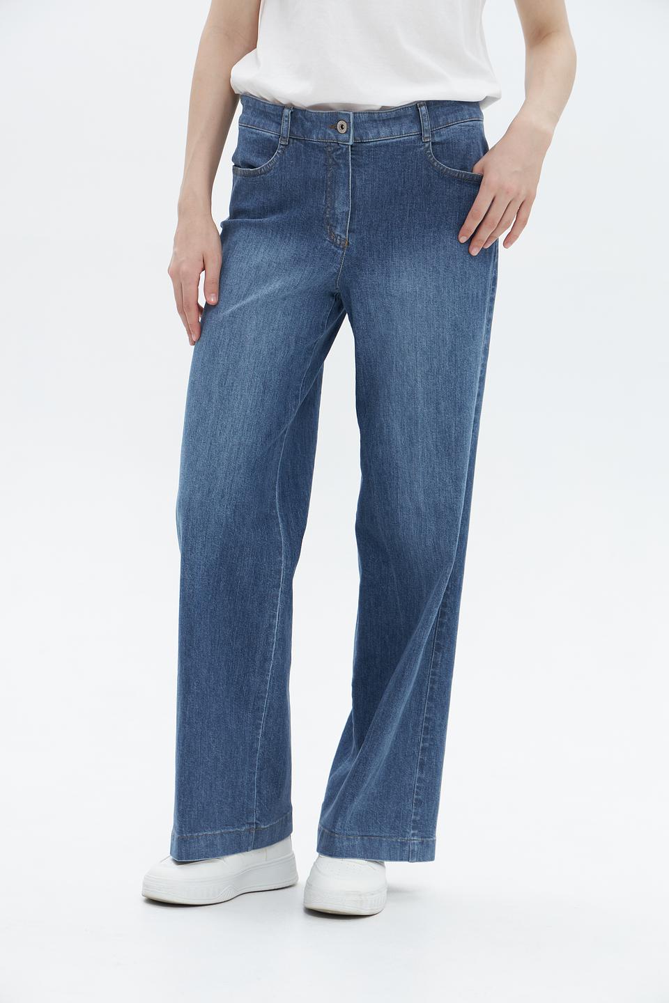 Джинсы Bianca клеш синие