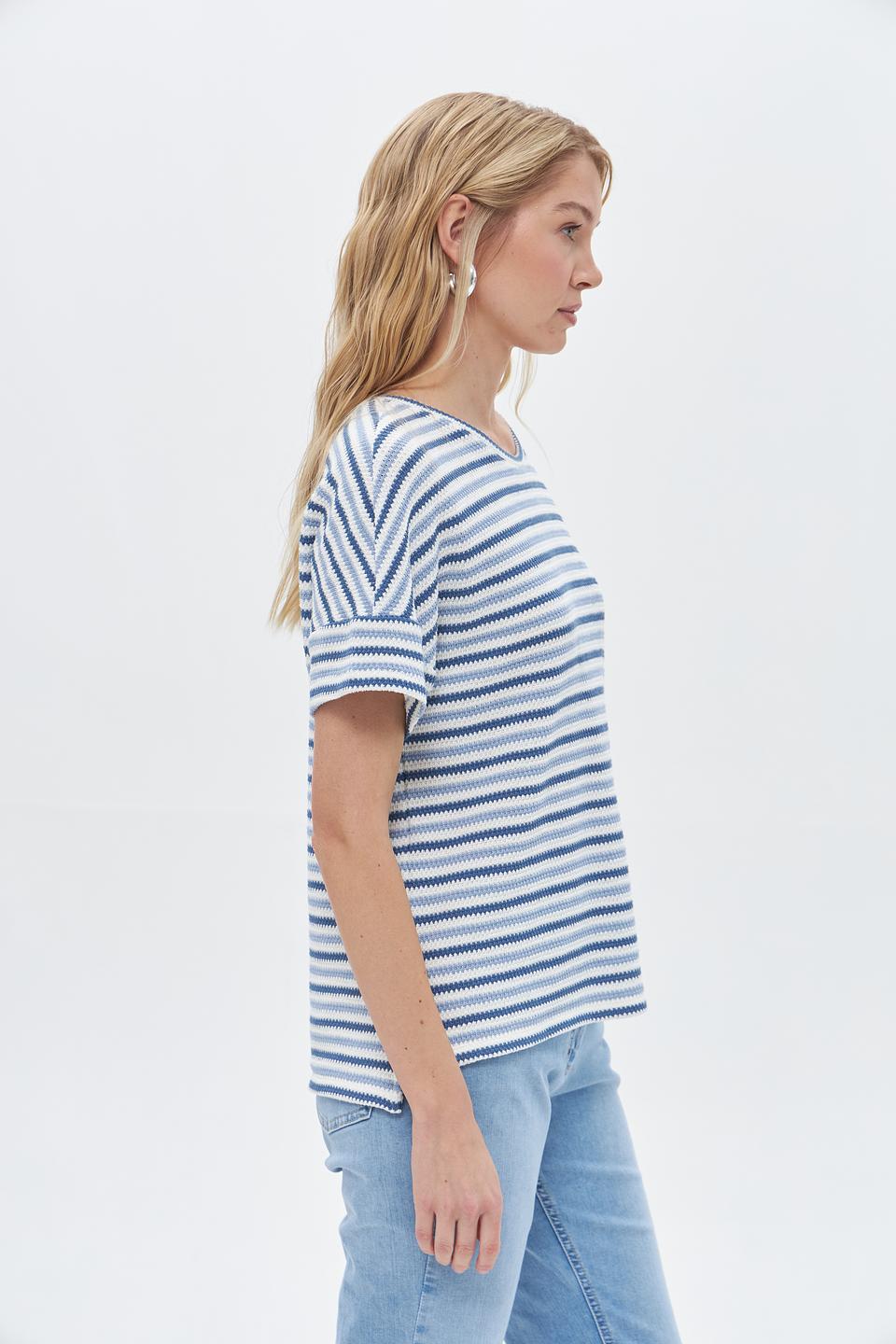 Пуловер Rabe collection в полоску