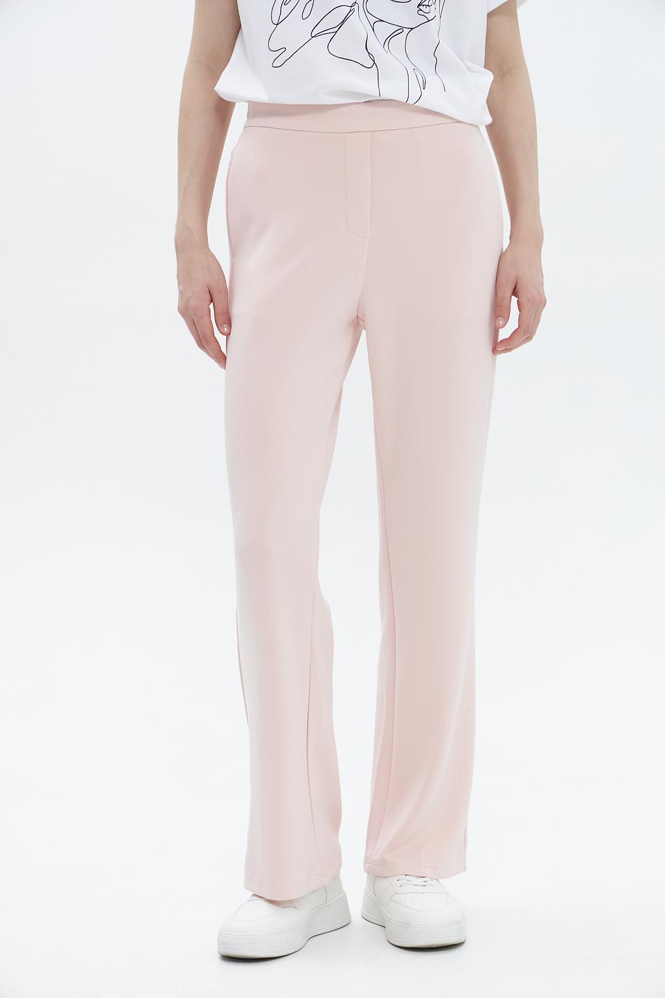 Брюки Oui прямого кроя пудровые