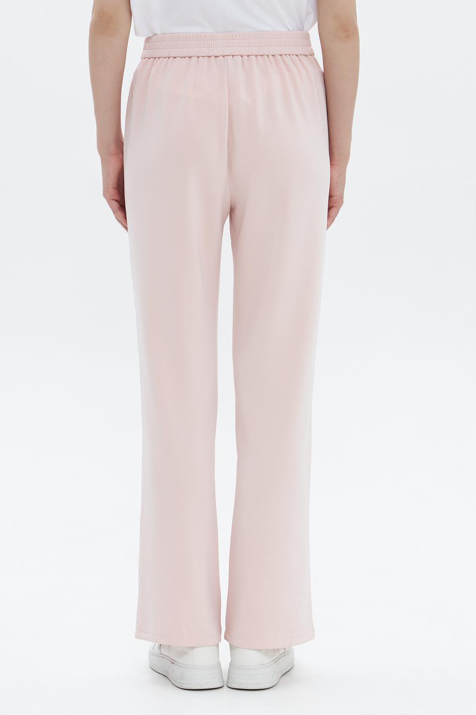 Брюки Oui прямого кроя пудровые