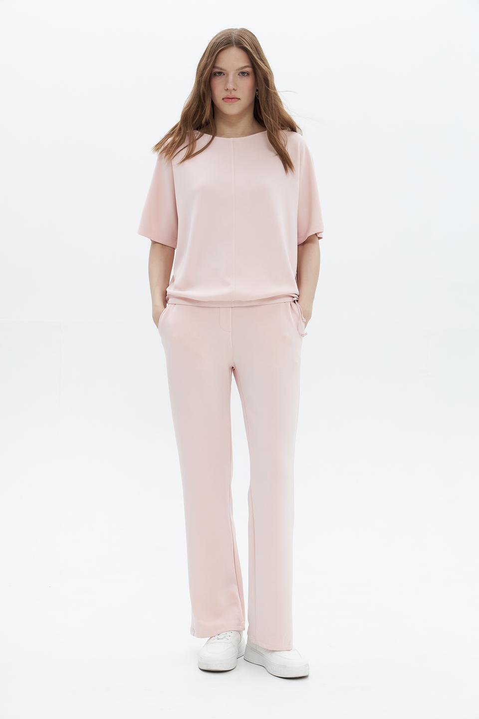 Пуловер Oui женский нежно-розовый