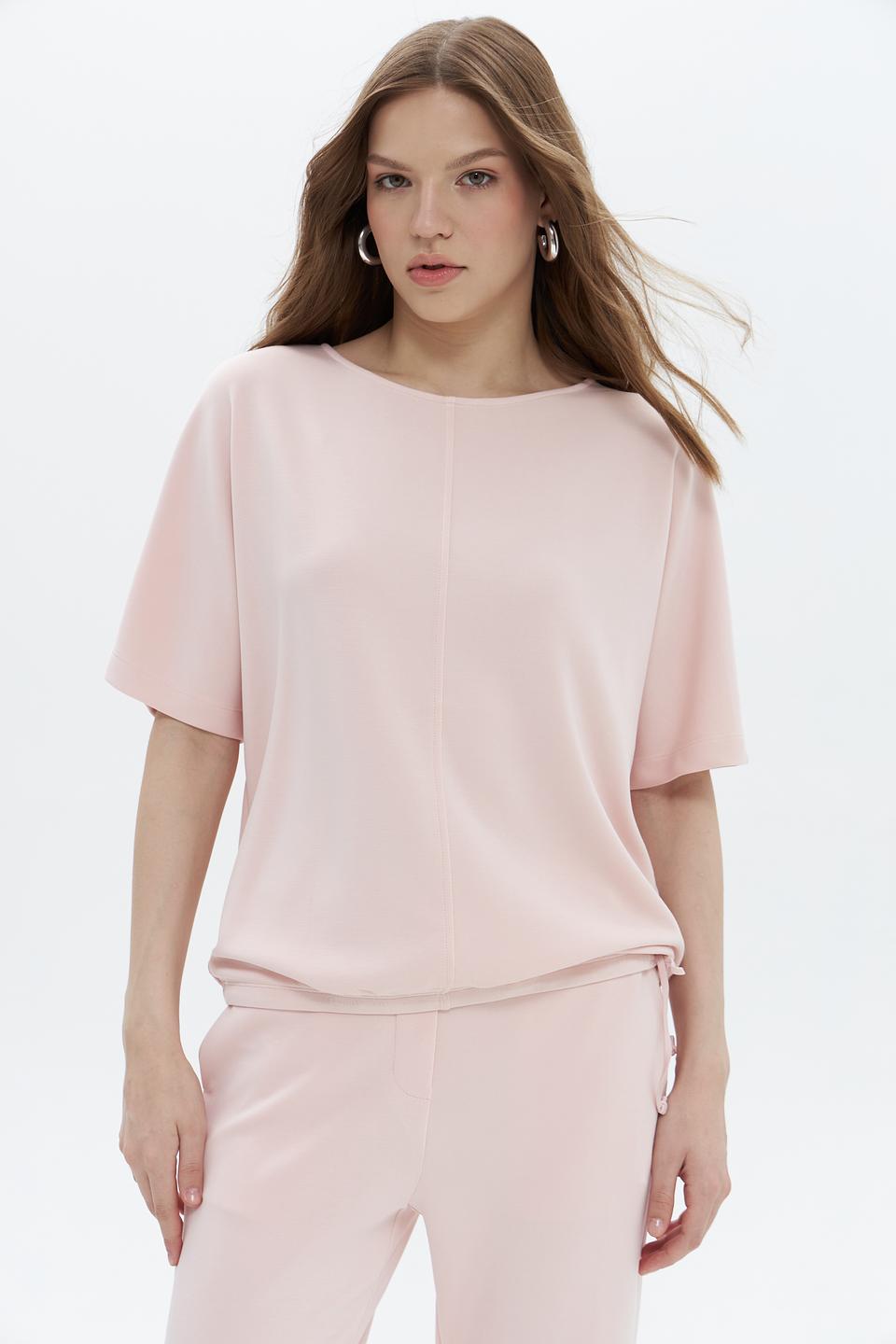 Пуловер Oui женский нежно-розовый