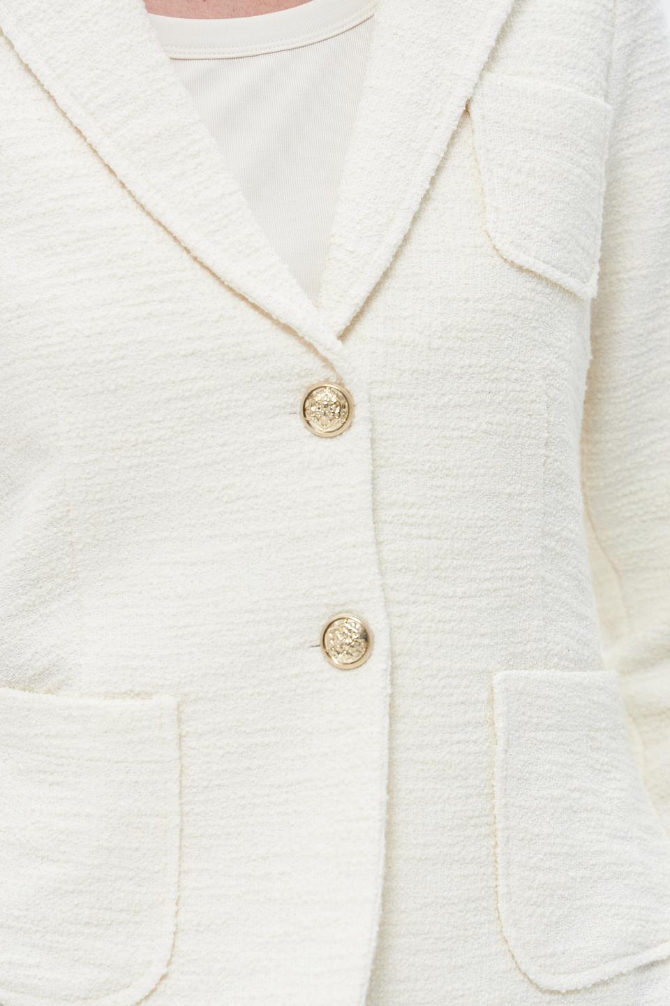 Жакет Oui женский молочный